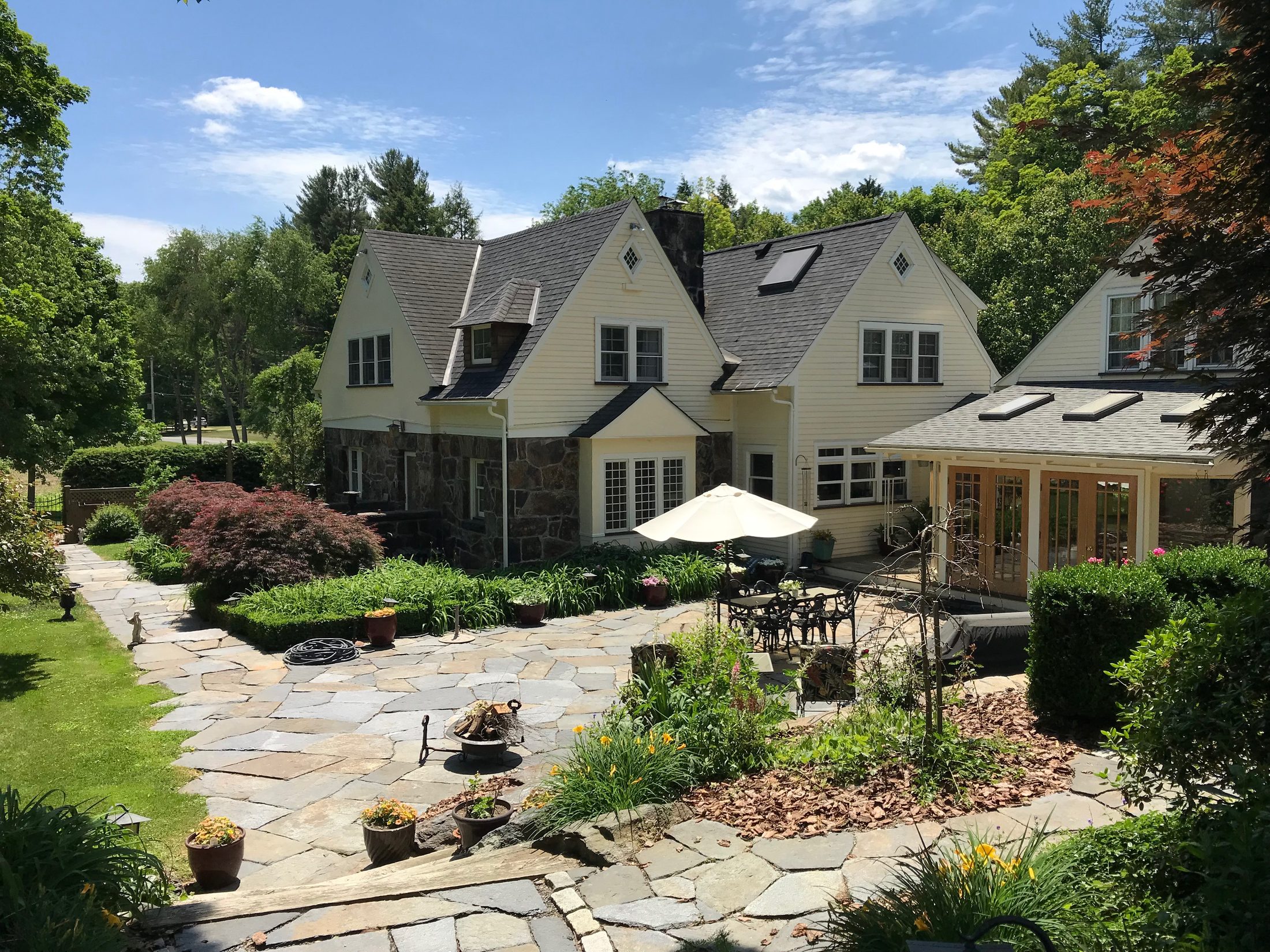 31 West Sheffield Road, Great Barrington — rear elevation and gardens