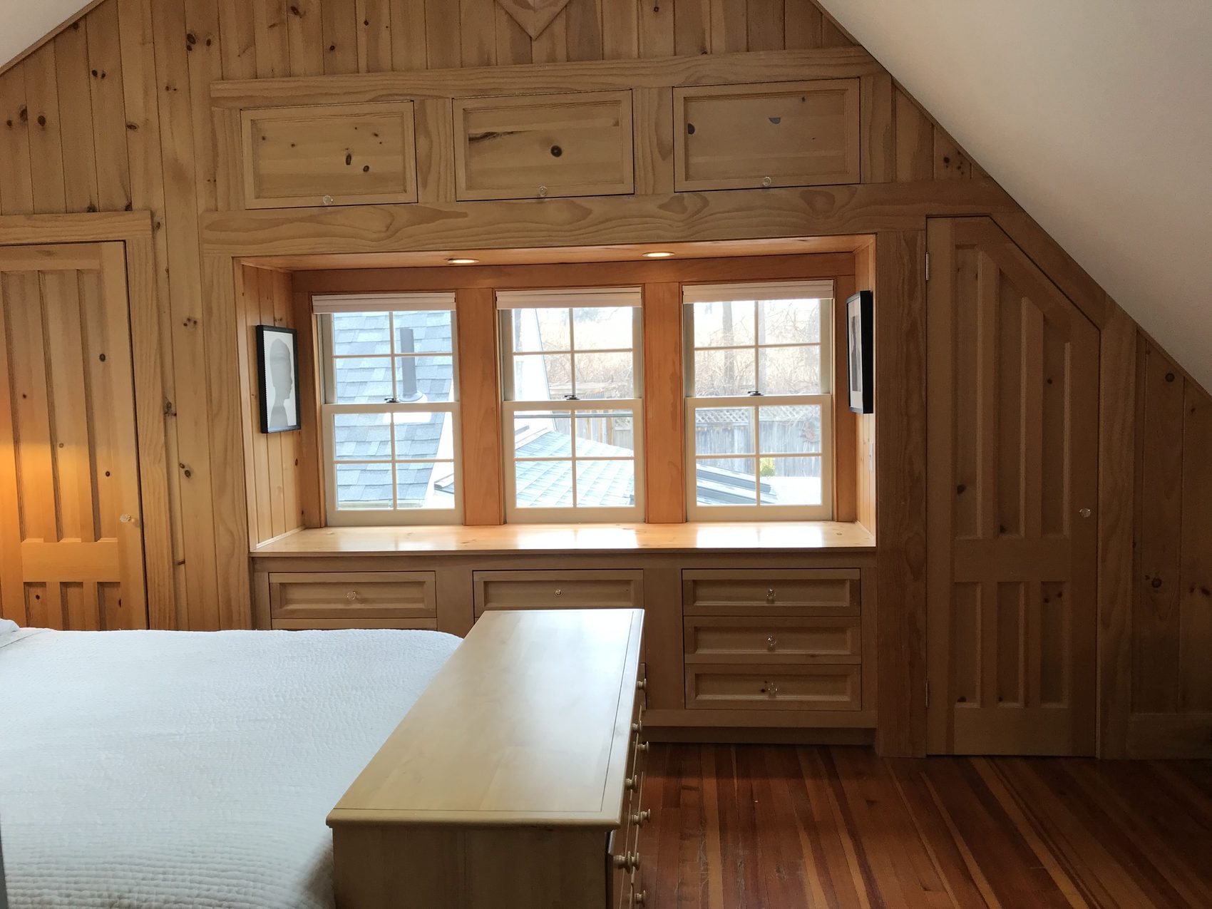 Vaulted bedroom
